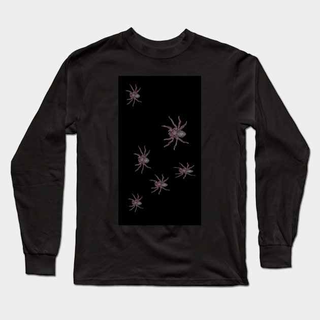 Spiders!! Long Sleeve T-Shirt by MagsWilliamson